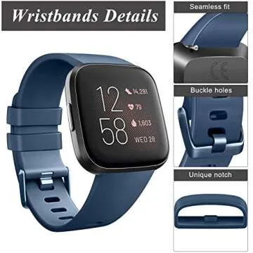 Stylish TPU Bands for Fitbit Versa - 3 Pack Replacement