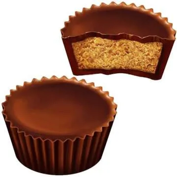 Holiday Peanut Butter Miniature Cups - Bulk Milk Chocolate Peanut Butter Cups Christmas Candy - Individually Wrapped in Festive Red Green & Gold Foils – Bulk Pack (3 Pound)