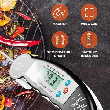 Precision Digital Meat Thermometer for Cooking and Grilling