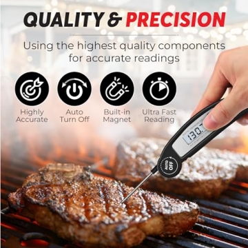 Precision Digital Meat Thermometer for Cooking and Grilling