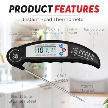 Precision Digital Meat Thermometer for Cooking and Grilling