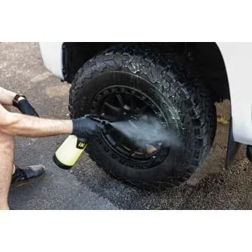P & S PROFESSIONAL DETAIL PRODUCTS - Undressed Tire Prep - 1 Gallon - Alkaline - Water-Based Solvents and Detergents - Removes Dirt, Oil, and Grime from Tire Surfaces - Brighten Whitewalls