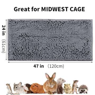 Oncpcare 47x24 Guinea Pig Cage Liner Bed House Pad Winter Warm Squirrel Hedgehog Rabbit Chinchilla B...