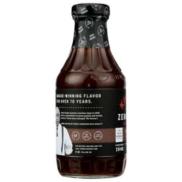 KINDER'S Keto Friendly Zero Sugar Roasted Garlic BBQ Sauce, 17.5 Oz, 2-Pack