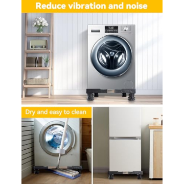 Mini Fridge Stand with Storage & Furniture Sliders