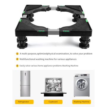 Mini Fridge Stand with Storage & Furniture Sliders
