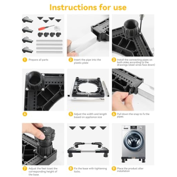 Mini Fridge Stand with Storage & Furniture Sliders