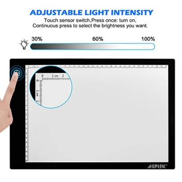 AGPtek A4 Portable LED Light Pad for Tracing and Drawing