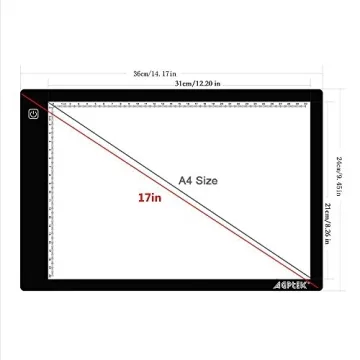 AGPtek A4 Portable LED Light Pad for Tracing and Drawing