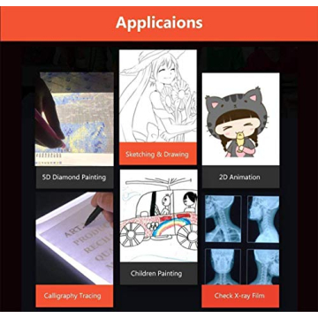 AGPtek A4 Portable LED Light Pad for Tracing and Drawing