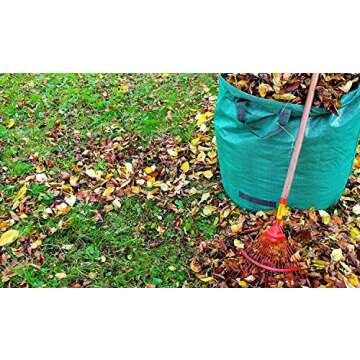 Glorytec 3-Pack 80 Gallons Garden Bag - Extra Large Reusable Leaf Bags - Garden Waste Bags - Collapsible Gardening Containers for Lawn and Yard Waste - 4 Handles