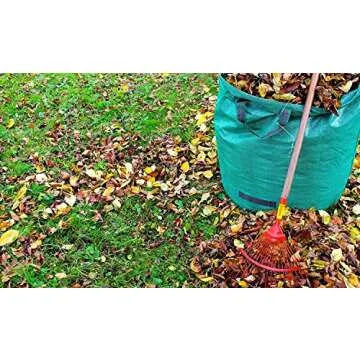 Glorytec 3-Pack 80 Gallons Garden Bag - Extra Large Reusable Leaf Bags - Garden Waste Bags - Collapsible Gardening Containers for Lawn and Yard Waste - 4 Handles