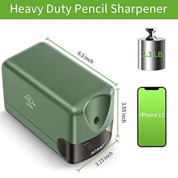 AFMAT Electric Pencil Sharpener - Heavy Duty & UL Listed