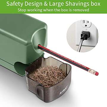 AFMAT Electric Pencil Sharpener - Heavy Duty & UL Listed