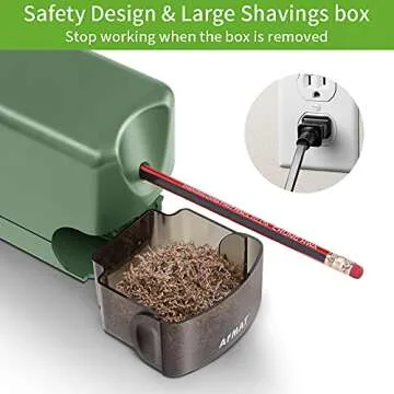 AFMAT Electric Pencil Sharpener - Heavy Duty & UL Listed