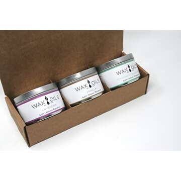 Scented Candles - Lavender, Vanilla & Peppermint Eucalyptus (Pack of 3) Soy Wax Aromatherapy, 8oz