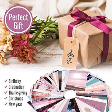 Boho Aesthetics Wall Collage Kit - 50 Pcs Pink Pur 4x6 Room Decor for Boys and Girls Teen Dorm Bedroom Photo Poster Picture, Small Warm Colorful Cute VSCO Cover Print of Art for Display