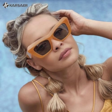 Karsaer Retro Cateye Sunglasses - Stylish Vintage Eyewear