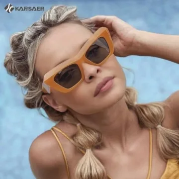 Karsaer Retro Cateye Sunglasses - Stylish Vintage Eyewear
