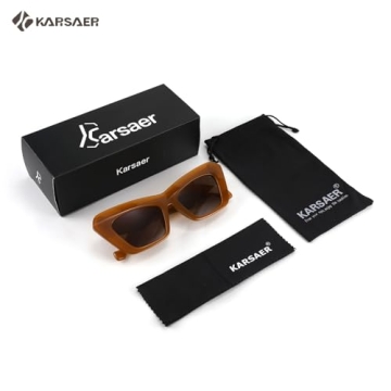 Karsaer Retro Cateye Sunglasses - Stylish Vintage Eyewear