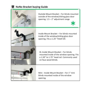 NoNo Bracket - Easy Curtain Rod Attachment Solution