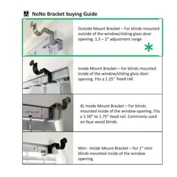 NoNo Bracket - Easy Curtain Rod Attachment Solution