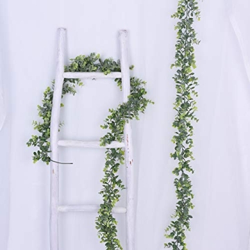 DearHouse Faux Eucalyptus Garland - 2 Pack Greenery Decor