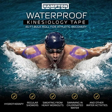 Hampton Adams Waterproof Kinesiology Tape 135 Feet Bulk