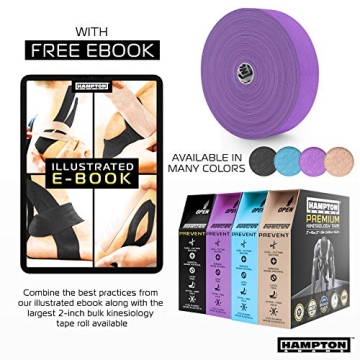 Hampton Adams Waterproof Kinesiology Tape 135 Feet Bulk