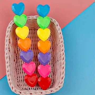 7Pcs/Pack Highlighters Heart-Shape Coloring Markers Pocket Marker Pen Stackable Removable Birthday Set for Kid
