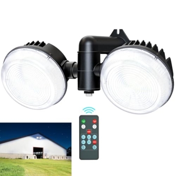 Onforu LED Barn Light 100W, Dusk to Dawn Outdoor Yard Light with Photocell Remote, 6500K 10000LM Adj...