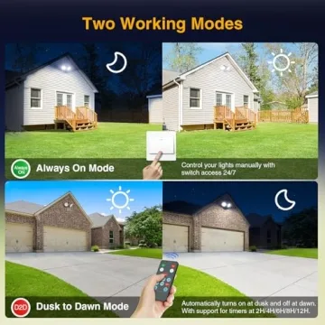 Onforu LED Barn Light 100W Dusk to Dawn 6500K Adjustable Brightness