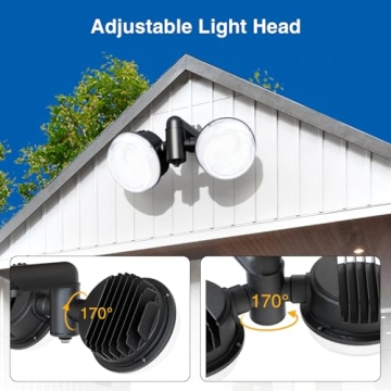 Onforu LED Barn Light 100W Dusk to Dawn 6500K Adjustable Brightness