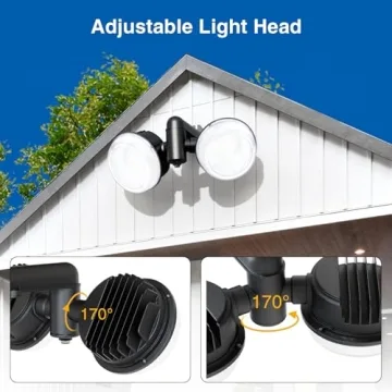 Onforu LED Barn Light 100W Dusk to Dawn 6500K Adjustable Brightness