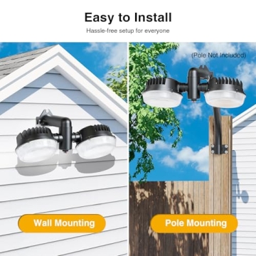 Onforu LED Barn Light 100W Dusk to Dawn 6500K Adjustable Brightness