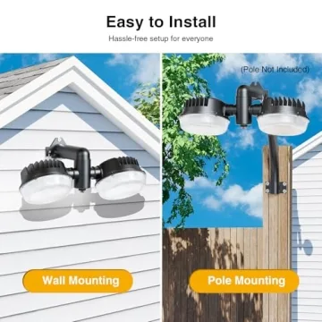 Onforu LED Barn Light 100W Dusk to Dawn 6500K Adjustable Brightness