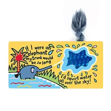 Jellycat If I were an Elephant: A Baby Touch and Feel Board Book Children's Book - Baby Gift