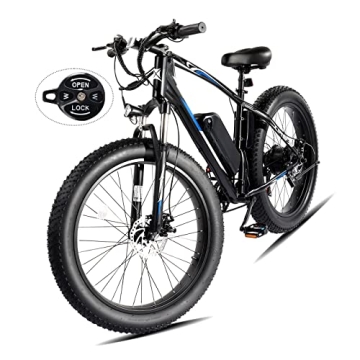 PEXPMOR Electric Bike for Adults, 500W 48V 13AH Removable Battery Ebike, 50Miles 20MPH 26" Fat Tire ...