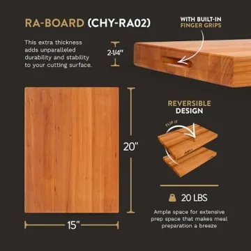 John Boos Cherry Wood Cutting Board 20x15 for All Cooking Needs
