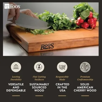 John Boos Cherry Wood Cutting Board 20x15 for All Cooking Needs