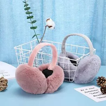 SATINIOR Foldable Ear Muffs for Cold Weather Women