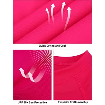Poroka Girls UPF 50+ Sun Protective Swim Shirts