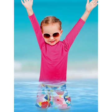 Poroka Girls UPF 50+ Sun Protective Swim Shirts