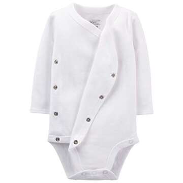 Simple Joys by Carter's 4-Pack Side Snap Bodysuits for Comfortable Baby Wear