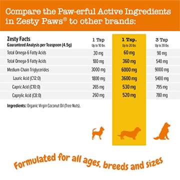 Coconut Oil for Dogs - Certified Organic & Virgin Superfood Supplement - Digestive & Immune Support - 16 OZ