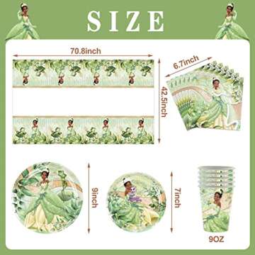 Princess Party Tableware Set for 16 Guests - RenbangUS