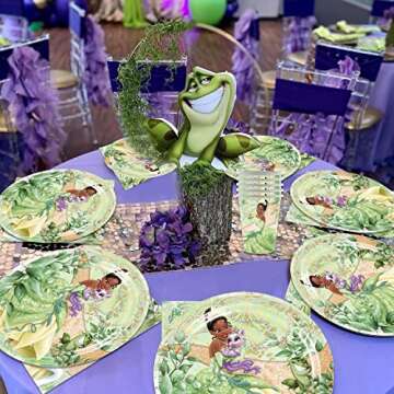 Princess Party Tableware Set for 16 Guests - RenbangUS