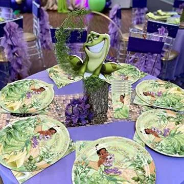 Princess Party Tableware Set for 16 Guests - RenbangUS