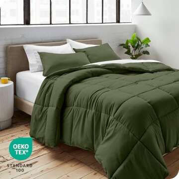 Bare Home Comforter Set Ultra-Soft Goose Down Alternative