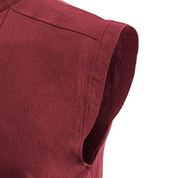 Moomphya Men's Pirate Renaissance Gothic Medieval Shirt